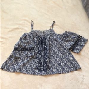 Jolt cold shoulder blouse